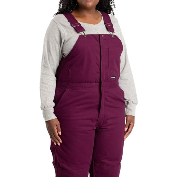 Berne Pants - Womens Berne Softstone Duck Insulated Overall Bibs